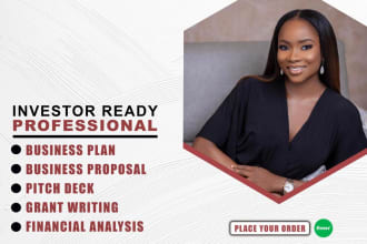 write a detailed business plan, business plan writer, proposal, pitch deck