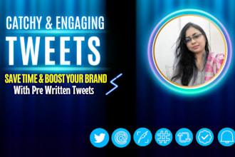 write compelling and engaging tweets for you