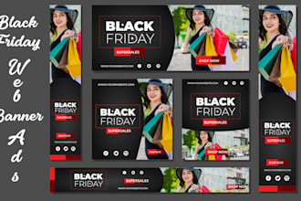 design attractive web banners ads, headers, and slider