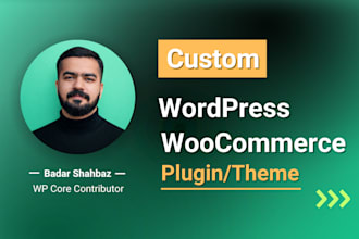 develop custom wordpress theme, plugin or fix wordpress