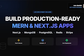 create fast nextjs and mern web apps