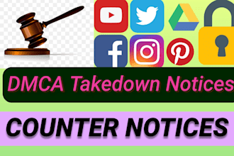 send dmca take down notice to remove infringing content on ig fb x reddit google