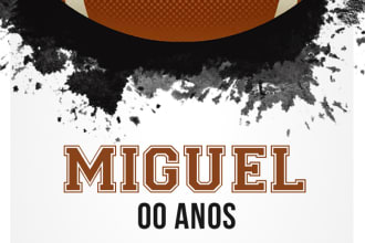 do the football digital birthday party invitation