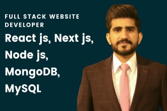 do website development in react js next js, node js, mern stack or ecommerce web