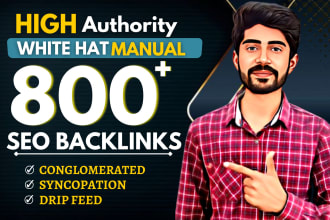 provide high authority manual white hat dofollow SEO backlinks service