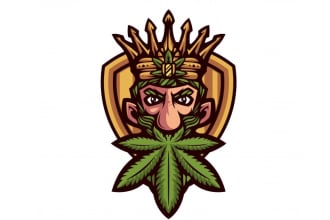 design unique cannabis mascot logo