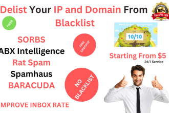 delist your IP,domain from a blacklist fix spf,dkim