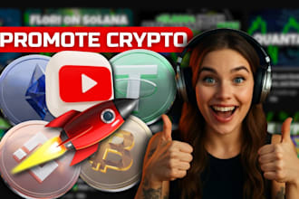 promote crypto or nft project on my youtube channel