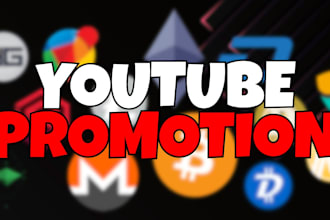 promote your nft or crypto project on my youtube channel