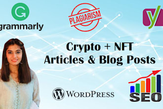 write SEO crypto and nft articles and blog posts