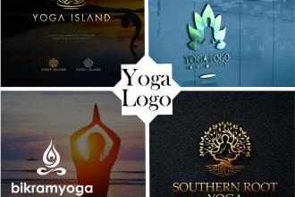 create yoga  beauty skincare cosmetic logo design
