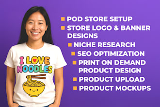 design unique print on demand products for etsy or shopify