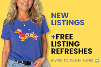 design and publish professional etsy pod listings with seo