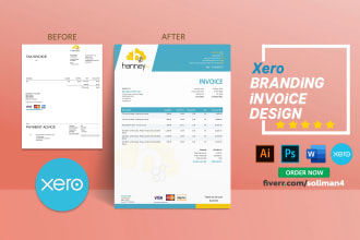 do xero invoice template design