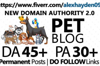 do guest post in high da 45 pet blog