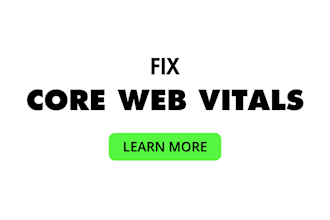 fix core web vitals, increase wordpress page speed optimization