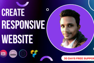 design and develop wordpress website using  elementor, divi, custom code