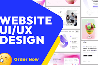 design awesome website, app, landing page design mockup