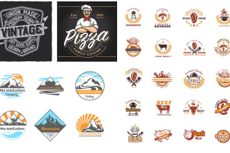 design epic retro and vintage logo