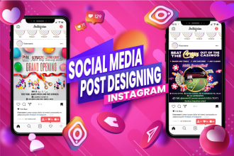 create digital flyer for insta and fb ads in 6 hours