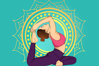 do perfect yoga poses in to stunning illustrations