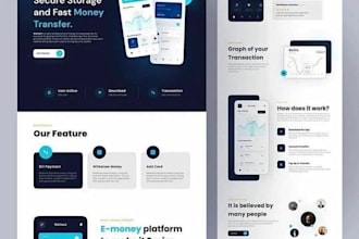 Top 5!  design uiux for your website and landing page with figma