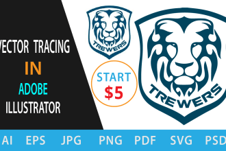 do vector tracing, raster to vector, redraw in illustrator