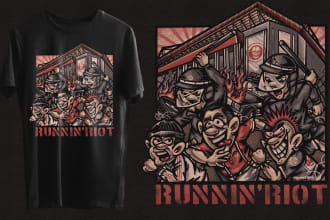 create hooligans, ultras, casual for tshirt or brand