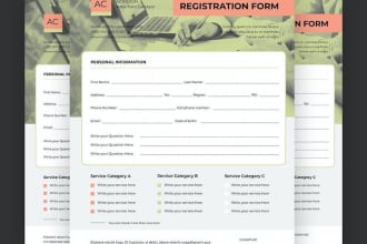 design, format and edit ms word fillable form or document