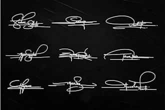 design artistic signatures and autographs