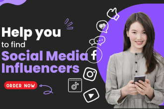 help you to find social media influencers lead