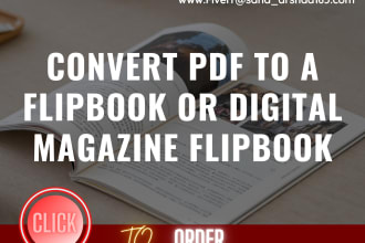 convert PDF to a flipbook or digital magazine flipbook