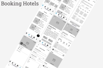 design UI UX prototype wireframe for mobile apps