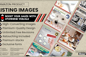 do amazon listing images design, product listing images design