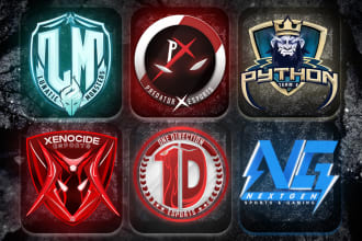 design esports gaming logo for team, youtube,twitch,stream