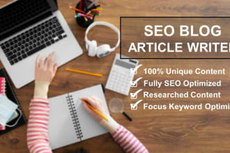 be your SEO content writer, blog post writer, article writer