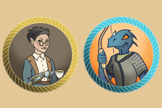 draw a dnd portrait or original fantasy illustration