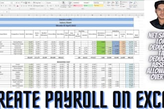 manage payroll in excel using formulas and spreadsheets