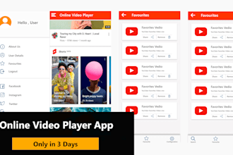 create a video player app for you only in 3 days