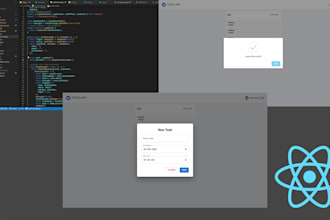 design and develop a react web app with tailwind