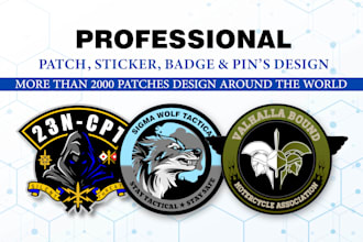 create tactical military badge patch patch, graphic design or skull army logo