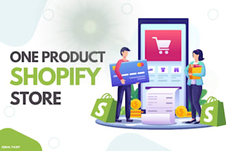 make one product shopify dropshipping store