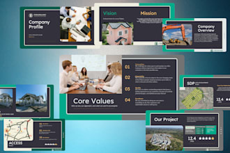 create neat, modern, professional powerpoint slides