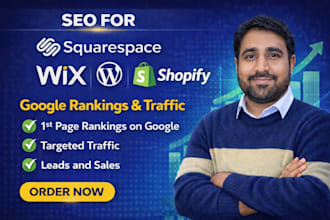 do seo wix wordpress squarespace for google rankings traffic