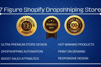 design a professional dropshipping or brand website