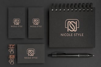 design monogram, luxury, fashion, clothing brand, apparel, and boutique logo