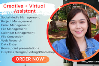 be a dedicated creative virtual assistant, social media VA