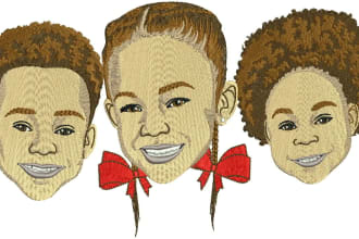 do awesome embroidery logo digitizing for hats,tshirts