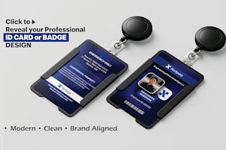 design professional id cards, badges and lanyards