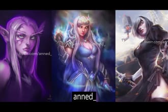 draw your oc, world of warcraft or dnd fantasy character